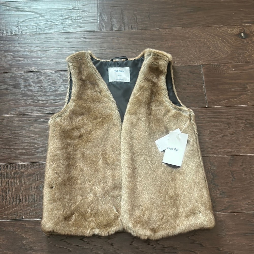Girls Faux Fur Vest Size 8